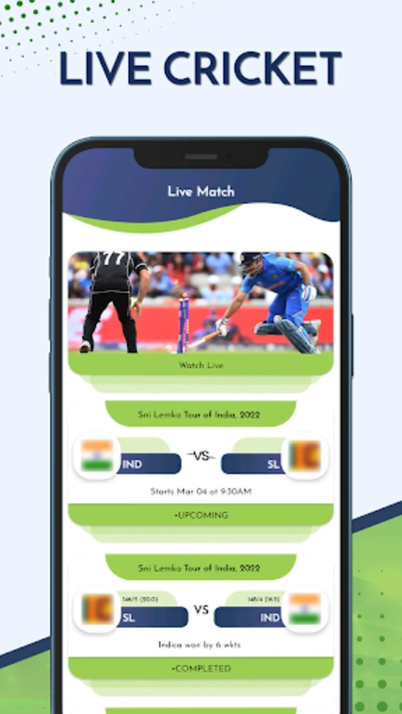 Cricket match best sale live app download